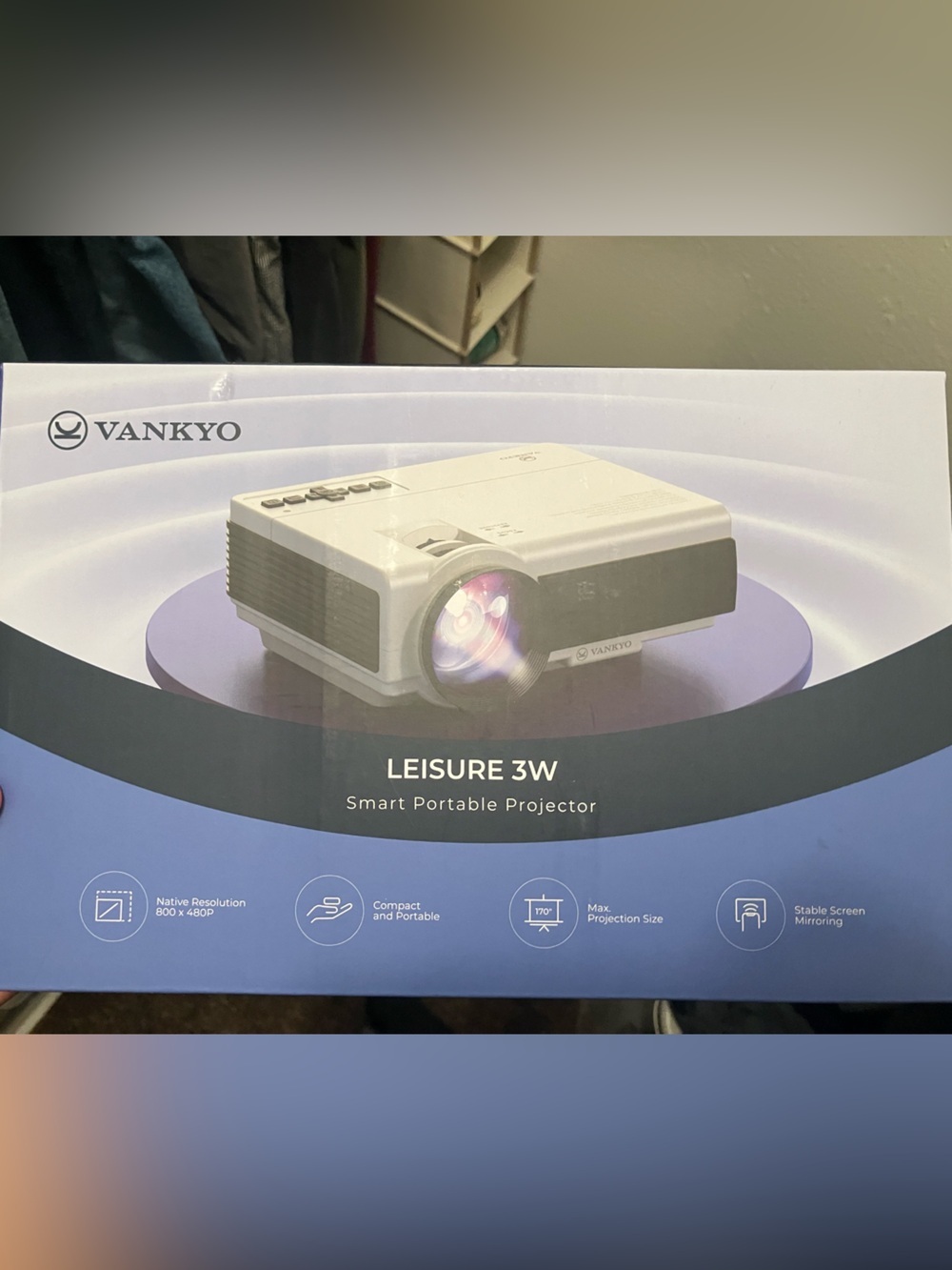 Smart Portable Projector - White